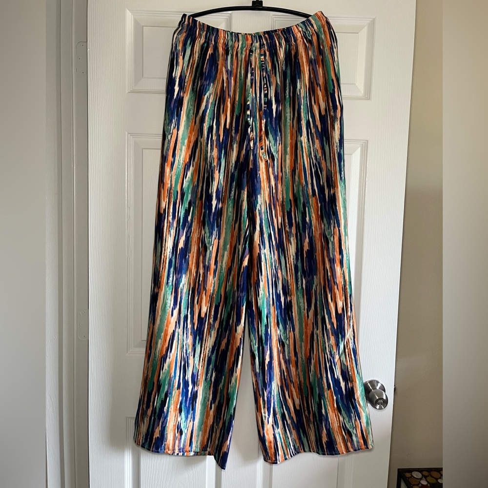 Entro Multicolor Wide Leg Pants